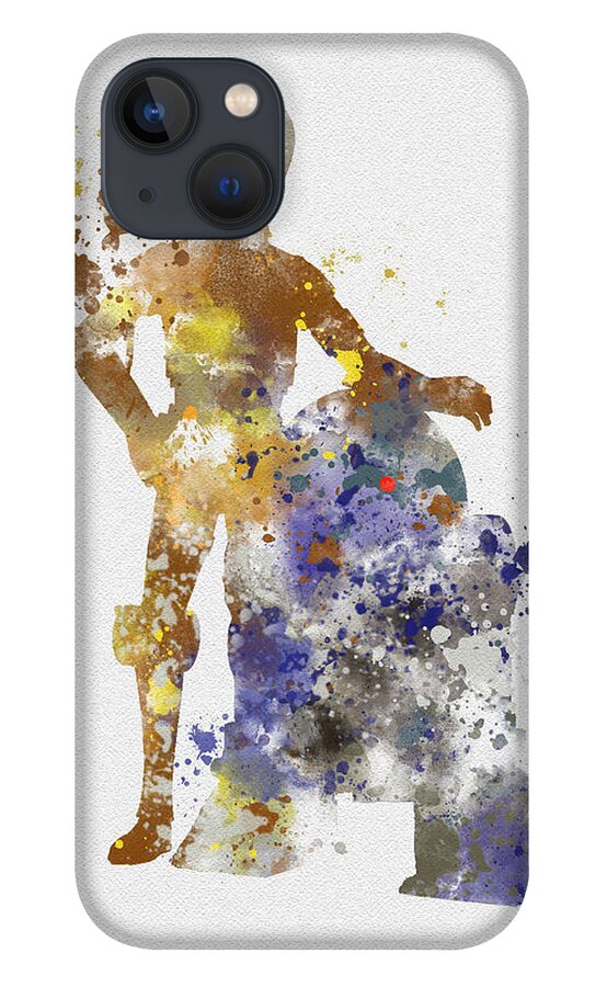 Star Wars iPhone 13 Case featuring the mixed media The Droids by My Inspiration