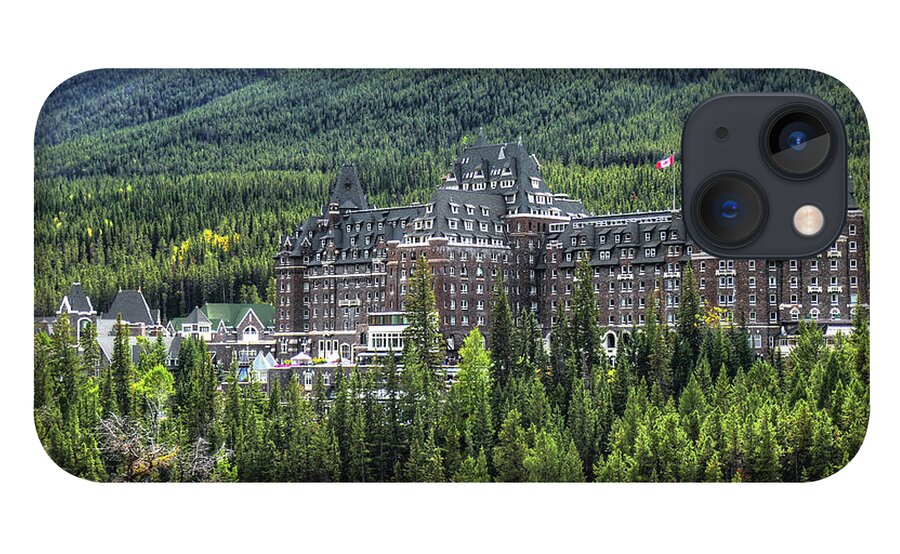 Aspen Woods iPhone 13 Case featuring the photograph The Fairmont Banff Springs by Wayne Moran