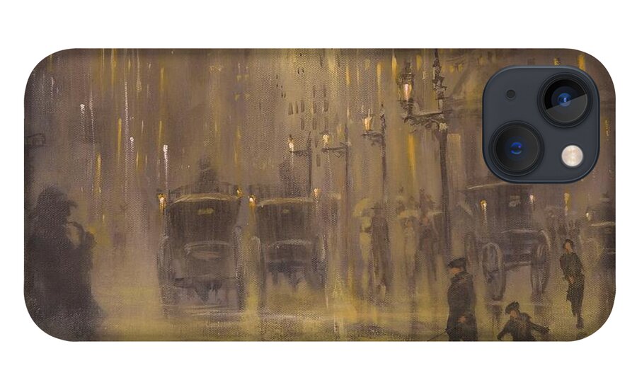 Sherlock Holmes iPhone 13 Case featuring the painting The Game Is Afoot by Tom Shropshire
