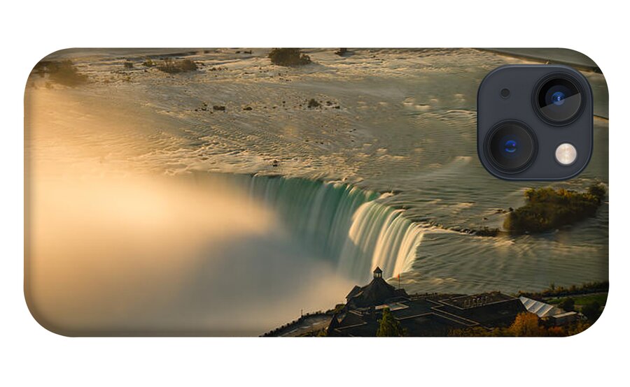 Niagara Falls iPhone 13 Case featuring the photograph The Golden Mist of Niagara by Mark Rogers