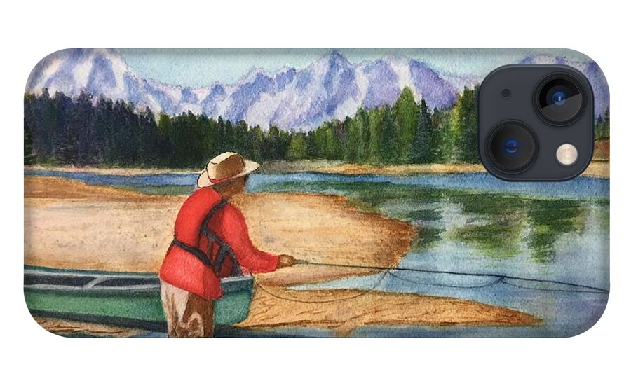 River iPhone 13 Case featuring the painting The Great Escape by Sue Carmony