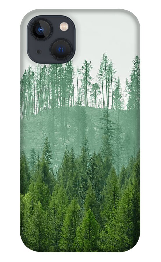 Ever Green iPhone 13 Case featuring the photograph The Green and the not so Green by Troy Stapek