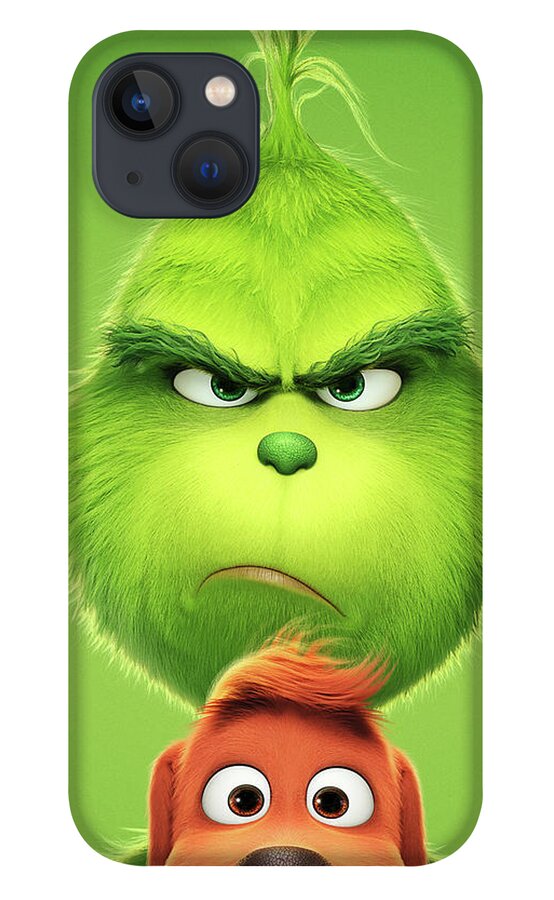 Movie Poster iPhone 13 Case featuring the mixed media The Grinch 2018 A by Movie Poster Prints