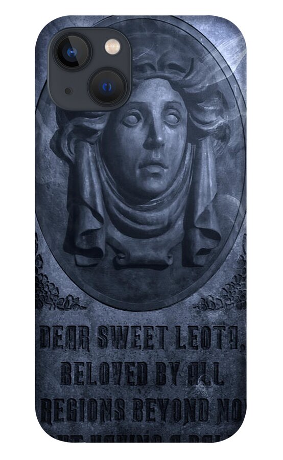 Walt Disney World iPhone 13 Case featuring the photograph The Headstone of Madame Leota by Mark Andrew Thomas