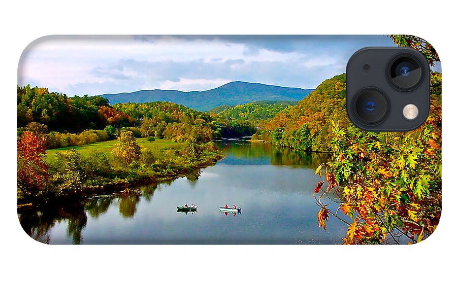 The James River Early Fall iPhone 13 Case featuring the photograph The James River Early Fall by The James Roney Collection