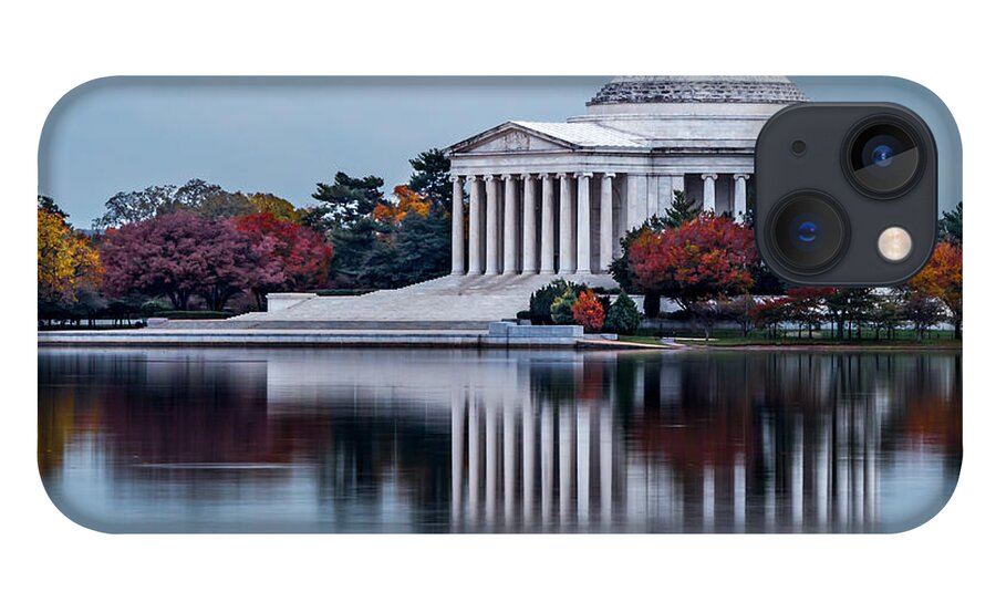 Reflection iPhone 13 Case featuring the photograph The Jefferson in Baby Blue by Ed Clark