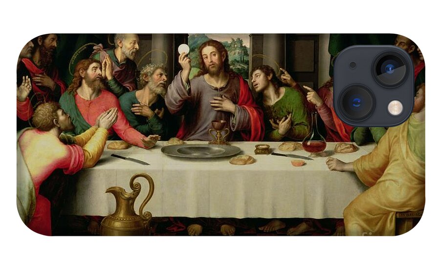 The Last Supper By Vicente Juan Macip iPhone 13 Case featuring the painting The Last Supper by Vicente Juan Macip