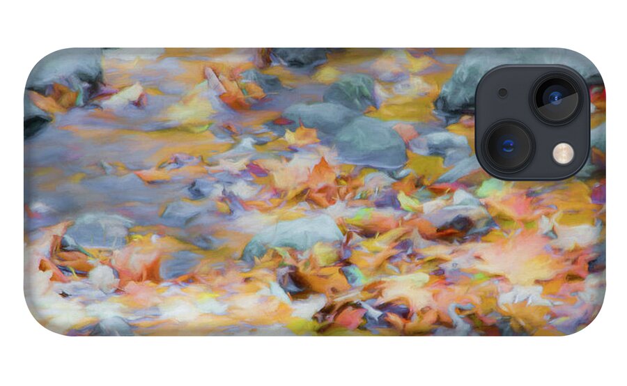 Abstracts iPhone 13 Case featuring the photograph The Lightness of Autumn by Marilyn Cornwell