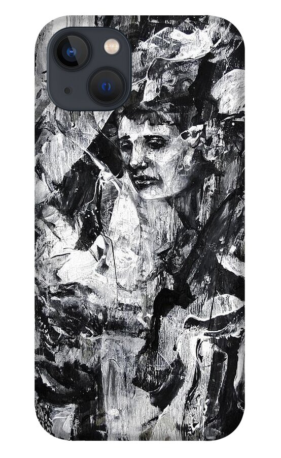 Surreal iPhone 13 Case featuring the painting The Mourning Bride by Jeff Klena