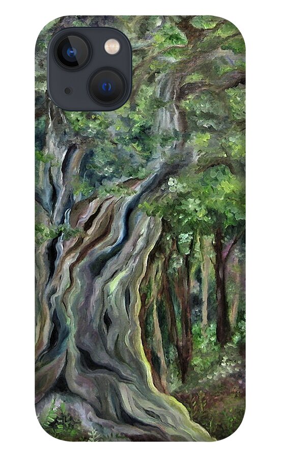 Fairy Tale iPhone 13 Case featuring the painting The Om Tree by FT McKinstry