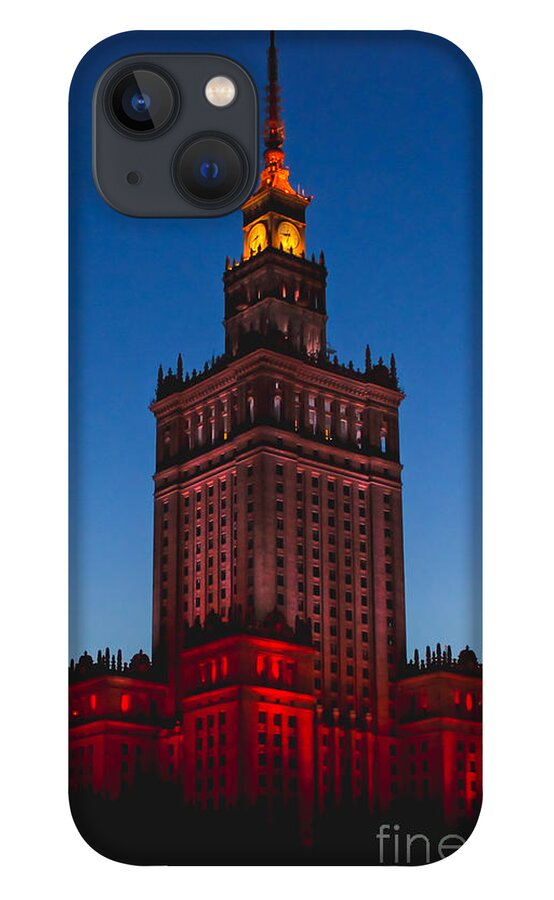 Palace iPhone 13 Case featuring the photograph The Palace of Culture and Science by Iryna Liveoak