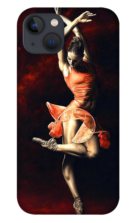 Dancer iPhone 13 Case featuring the painting The Passion of Dance by Richard Young