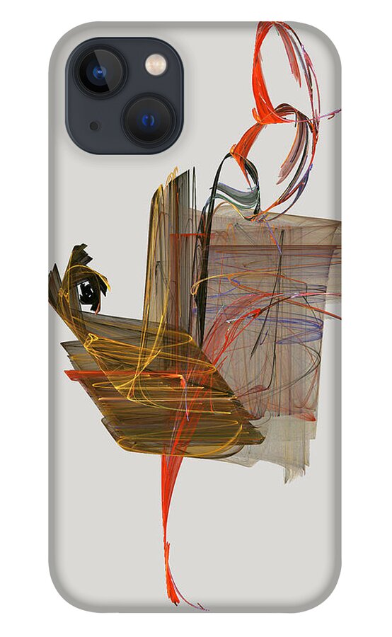 Rooster iPhone 13 Case featuring the digital art The Proud Rooster by Jackie Mueller-Jones