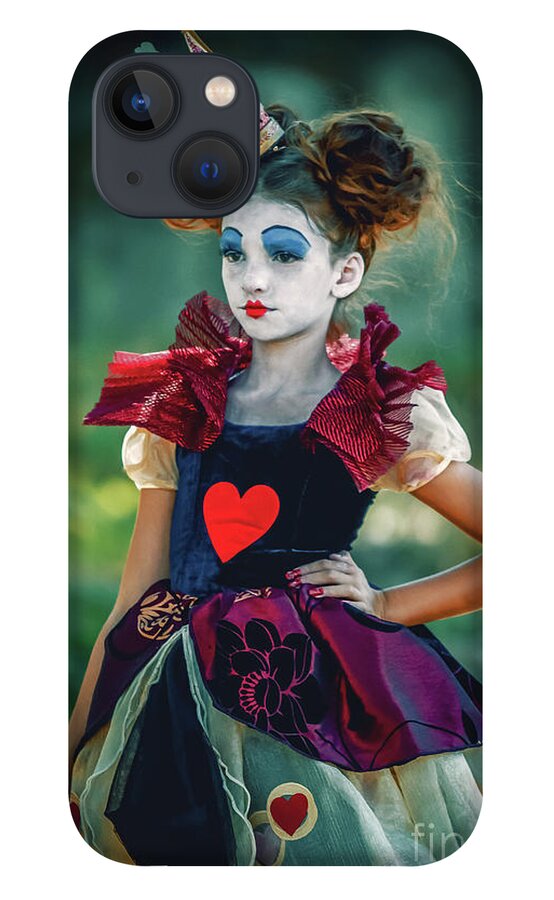 Art iPhone 13 Case featuring the photograph The Queen of Hearts Alice in Wonderland by Dimitar Hristov