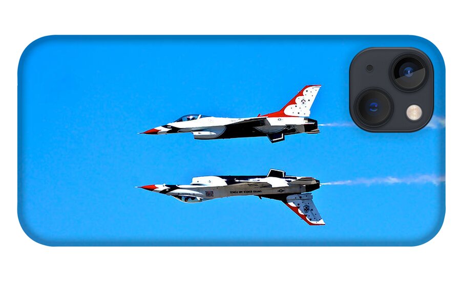 Thunderbirds iPhone 13 Case featuring the photograph The Reflection Pass by Don Mercer