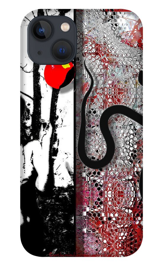 Eve iPhone 13 Case featuring the digital art The Same Old Story - All About Eve by Mimulux Patricia No