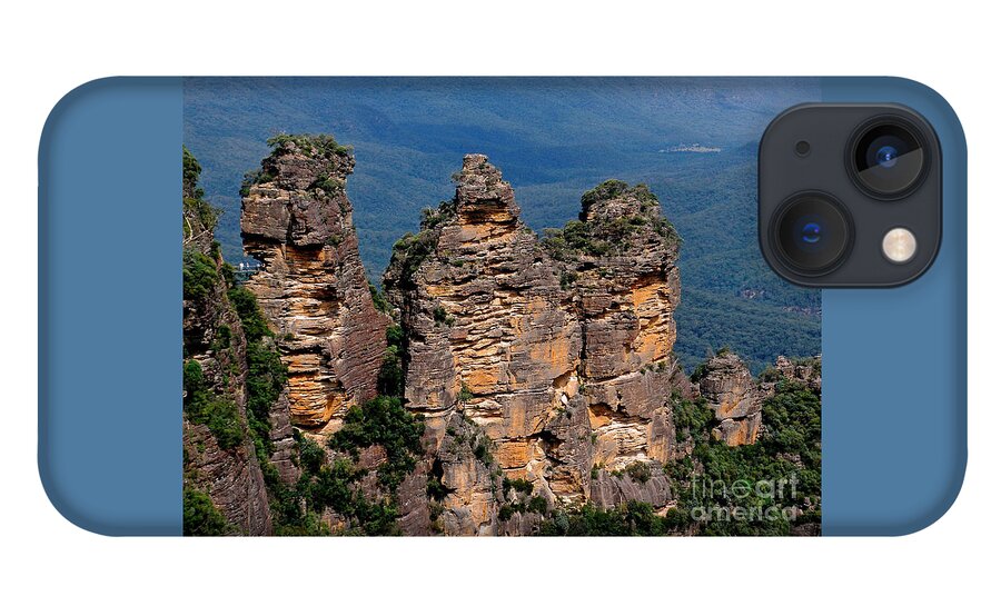 Photography iPhone 13 Case featuring the photograph The Three Sisters Katoomba Australia by Kaye Menner