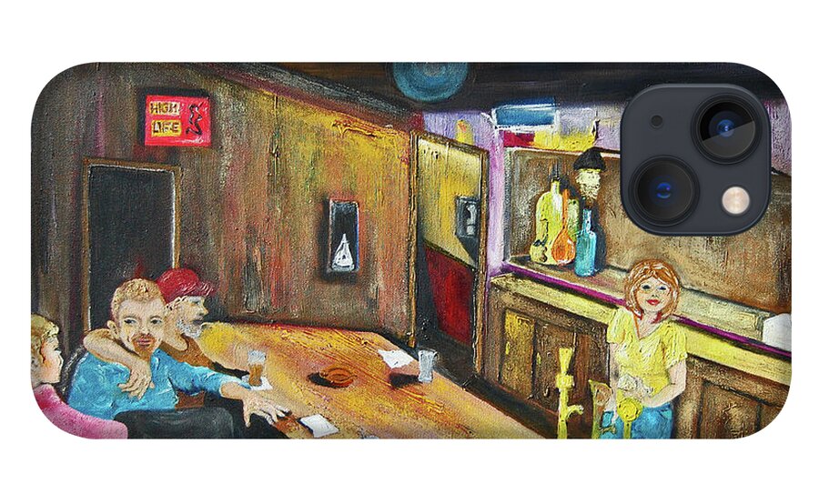 Tavern iPhone 13 Case featuring the painting The Warren Tavern by Anitra Handley-Boyt