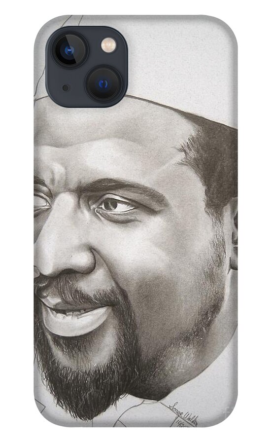 Thelonious Monk iPhone 13 Case featuring the drawing Thelonious by Sonya Walker