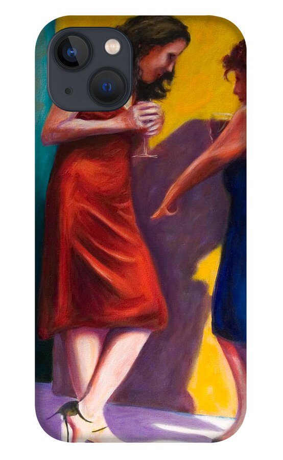 Figurative iPhone 13 Case featuring the painting There by Shannon Grissom