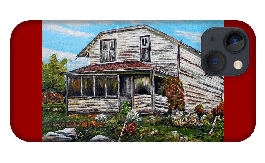 House iPhone 13 Case featuring the painting This old house 2 by Marilyn McNish