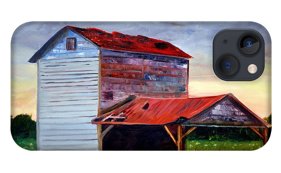 Tobacco Barn iPhone 13 Case featuring the painting Tobacco Road by Phil Burton