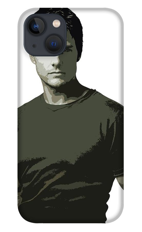 Tom Cruise iPhone 13 Case featuring the digital art Tom Cruise Cutout Art by David Dehner