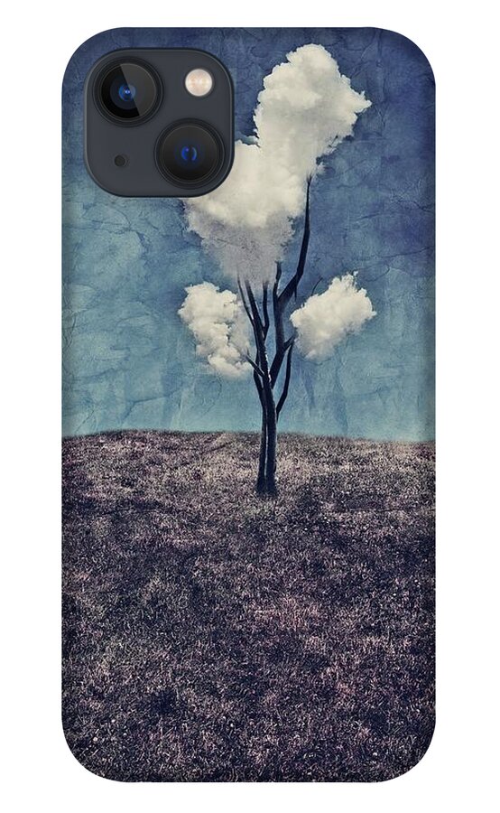 #faatoppicks iPhone 13 Case featuring the digital art Tree Clouds 01d2 by Aimelle Ml