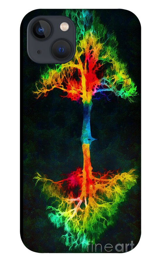 Tree iPhone 13 Case featuring the painting Tree of Life by Stefano Senise