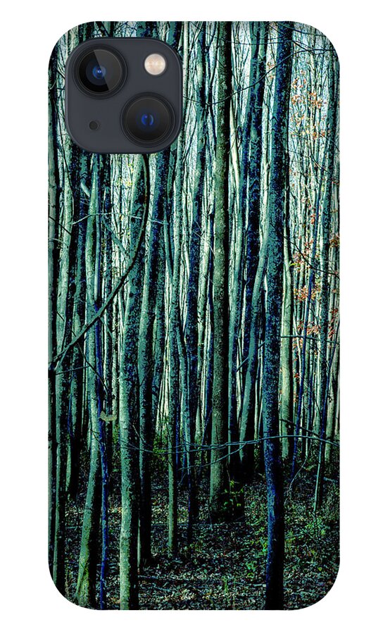 Treez iPhone 13 Case featuring the photograph Treez Cyan by Lon Dittrick