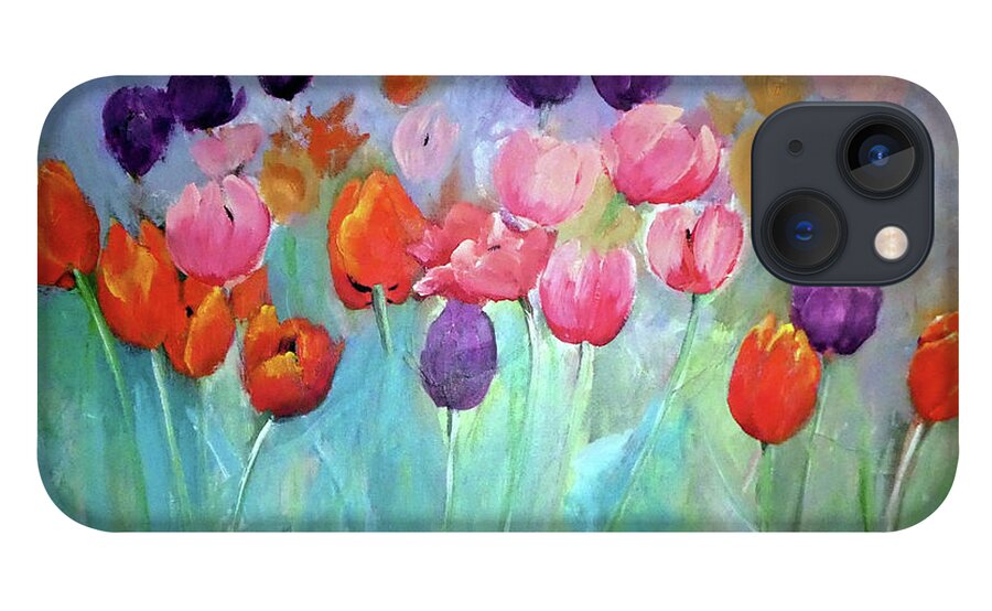 Tulip iPhone 13 Case featuring the digital art Tulip Timeless By Lisa Kaiser by Lisa Kaiser