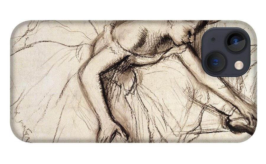 Degas iPhone 13 Case featuring the drawing Two Dancers Resting by Edgar Degas