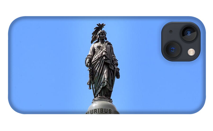 Washington iPhone 13 Case featuring the photograph United States Capitol - Statue of Freedom - E Pluribus Unum by Ronald Reid