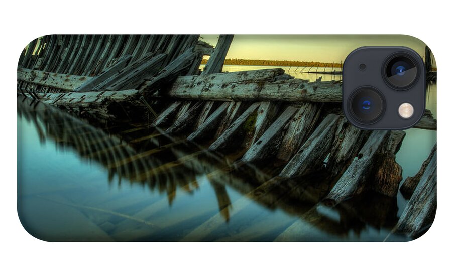 Boat iPhone 13 Case featuring the photograph Unknown Shipwreck by Jakub Sisak