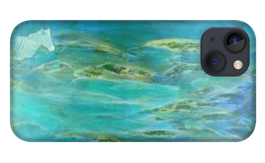 Dreamworld iPhone 13 Case featuring the painting Unknown World by Pilbri Britta Neumaerker