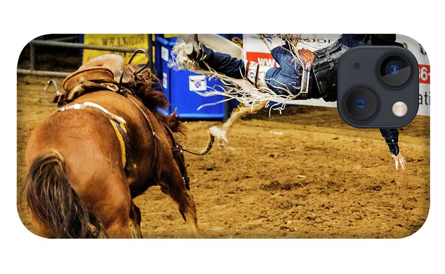 Rodeo iPhone 13 Case featuring the photograph Unseated by Jeff Kurtz