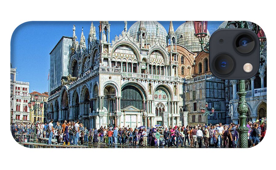 Venice Saint Marko Basilica iPhone 13 Case featuring the photograph Venice San Marco by Maria Rabinky