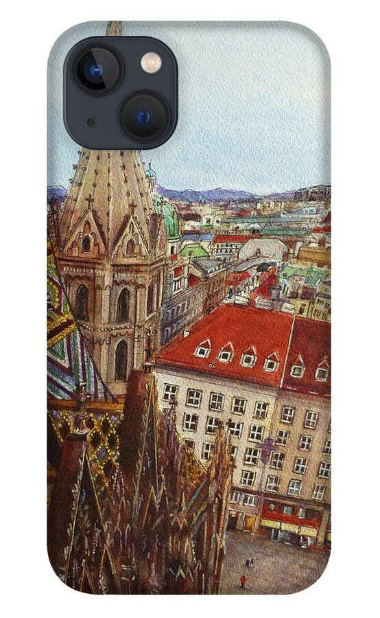 Vienna iPhone 13 Case featuring the painting Vienna by Henrieta Maneva