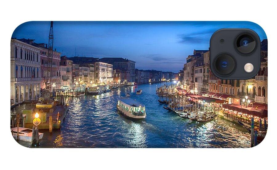 Venice iPhone 13 Case featuring the photograph View from Rialto Bridge in Venice by Bert Peake
