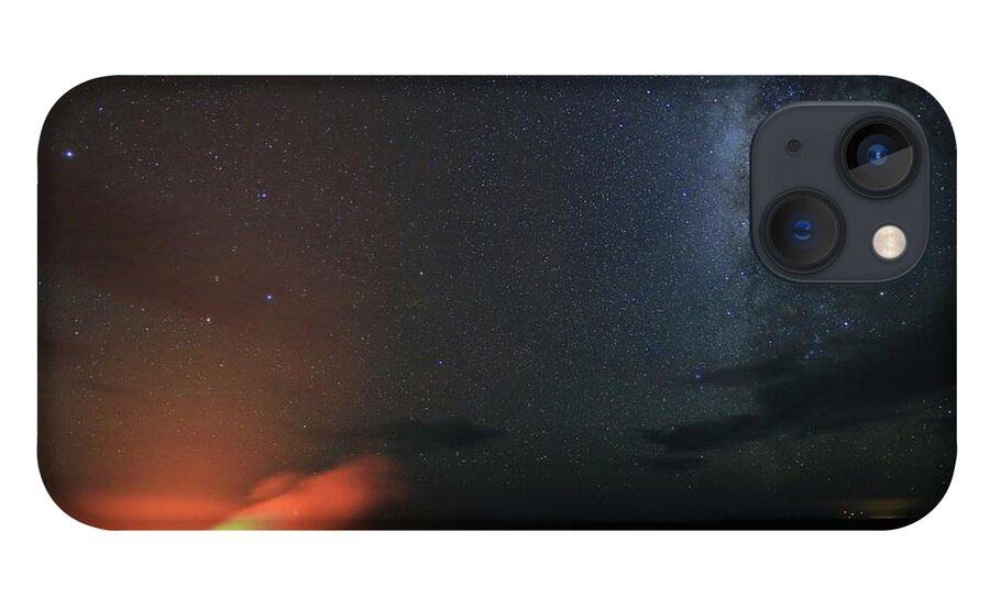 Hawaii iPhone 13 Case featuring the photograph Volcano Under the Milky Way by M C Hood