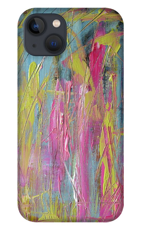 Abstract Painting iPhone 13 Case featuring the painting W23 - may by KUNST MIT HERZ Art with heart