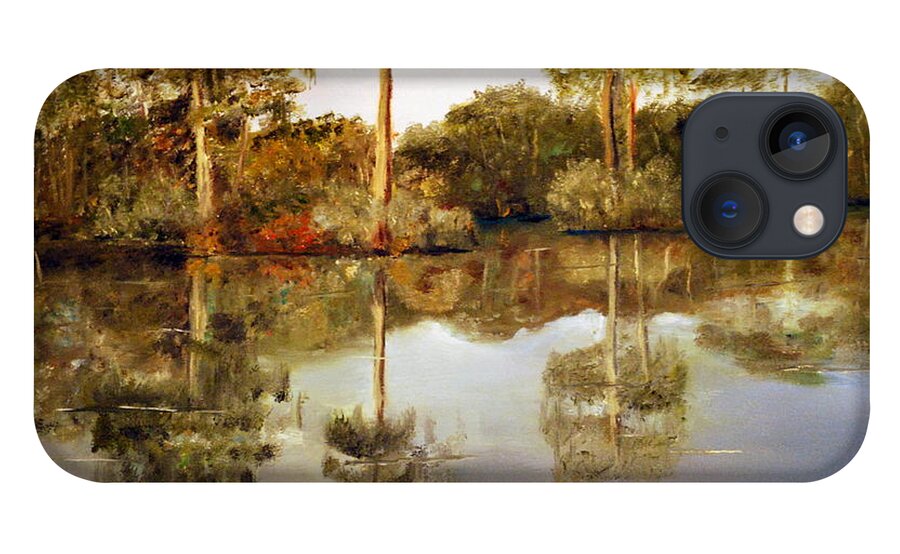 Waccamaw iPhone 13 Case featuring the painting Waccamaw River by Phil Burton
