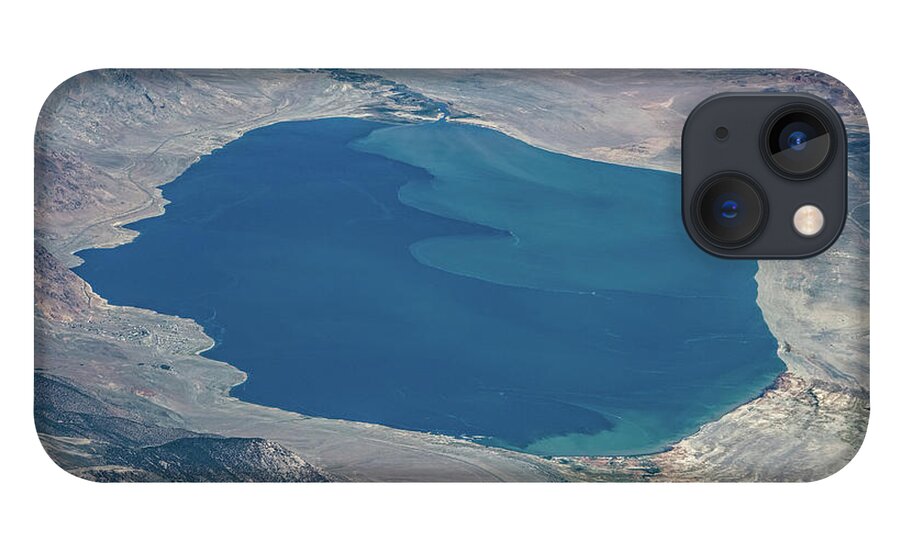 Walker Lake iPhone 13 Case featuring the photograph Walker Lake in Mineral County Nevada Aerial by David Oppenheimer