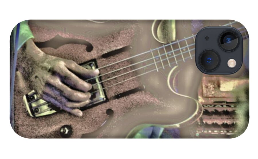 Music iPhone 13 Case featuring the digital art Walter Parks Plays - Study #2 by Vincent Green
