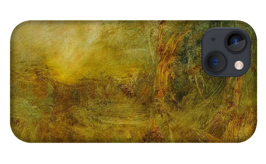 Warm Earth iPhone 13 Case featuring the painting Warm Earth 72 by David Ladmore
