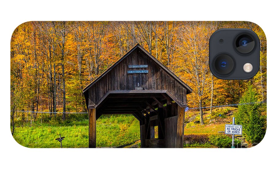 Warren Covered Bridge iPhone 13 Case featuring the photograph Warren Covered Bridge by Scenic Vermont Photography