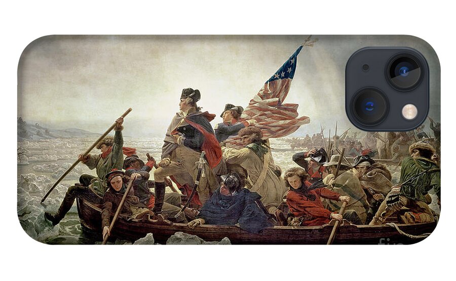 Washington iPhone 13 Case featuring the painting Washington Crossing the Delaware River by Emanuel Gottlieb Leutze