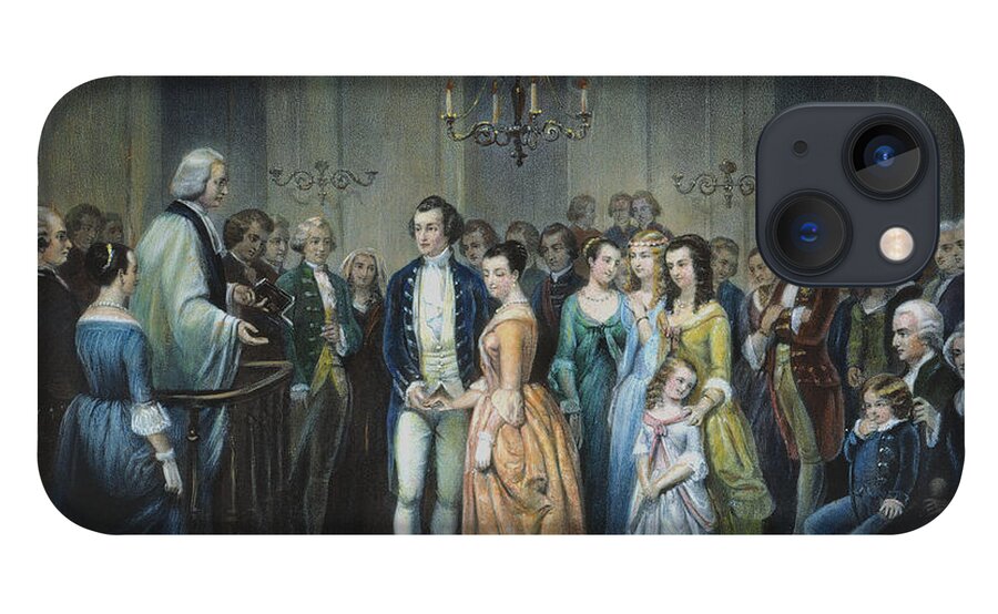 1759 iPhone 13 Case featuring the photograph Washingtons Marriage by Granger