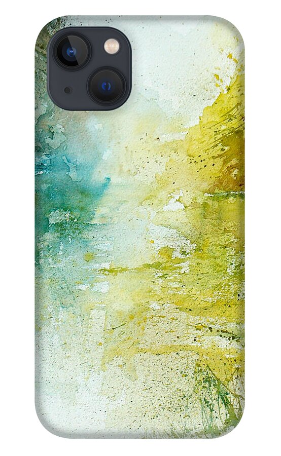 Pond Nature Landscape iPhone 13 Case featuring the painting Watercolor 24465 by Pol Ledent
