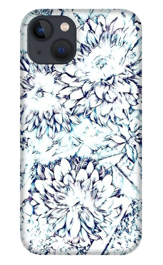 Flowers iPhone 13 Case featuring the mixed media Watercolor flowers by Steven Wills